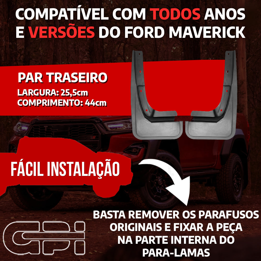 Par Traseiro Apara Barro Lameira Ford Maverick