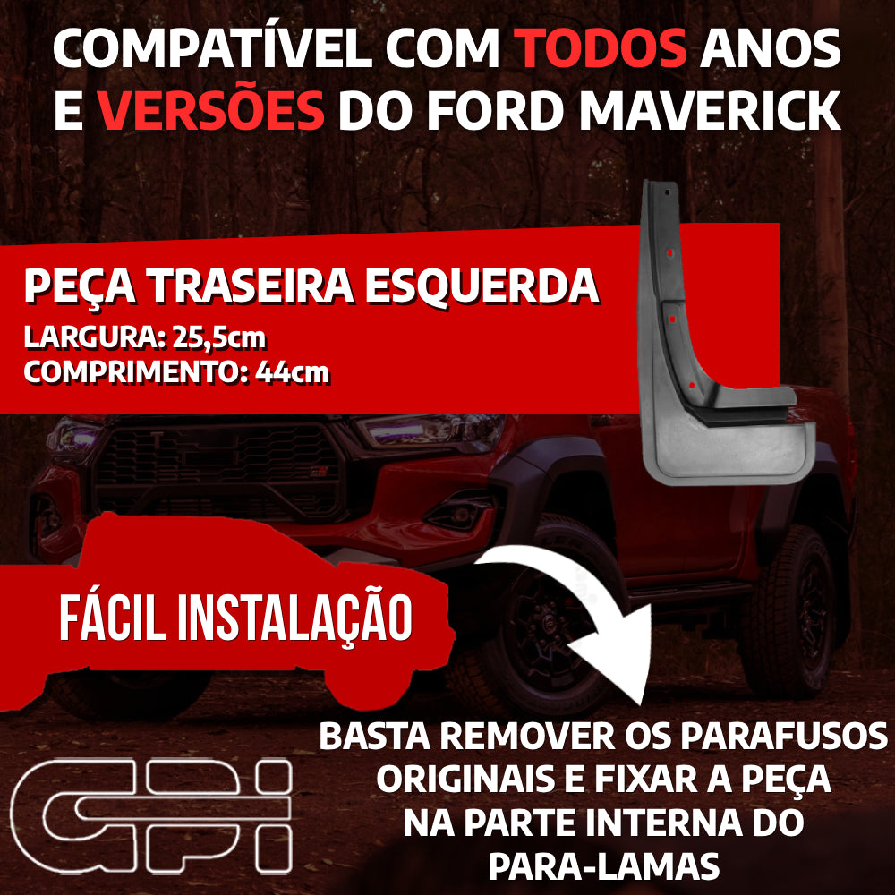 Apara Barro Traseiro Esquerdo Ford Maverick