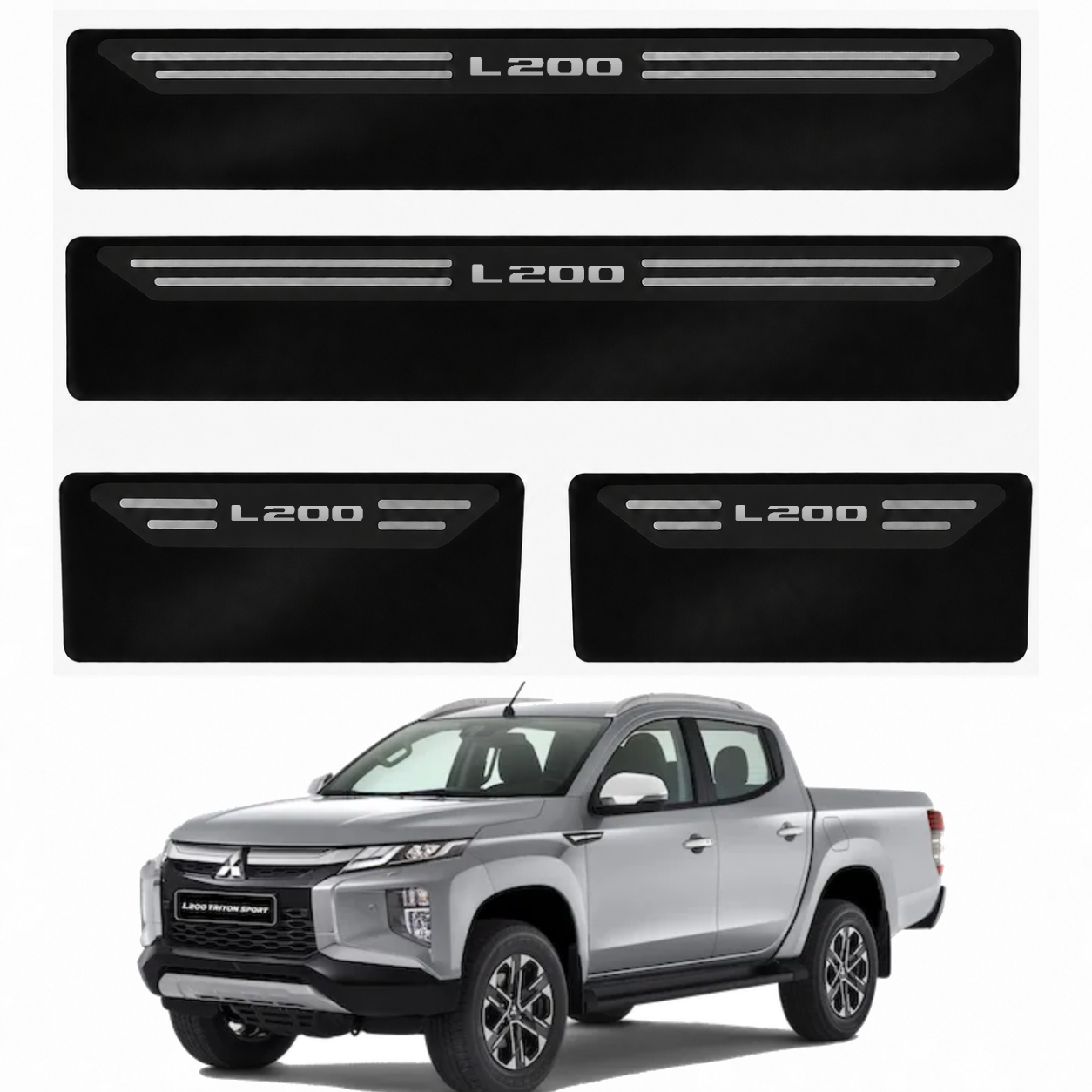 Soleira Black Mitsubishi L200 - 2