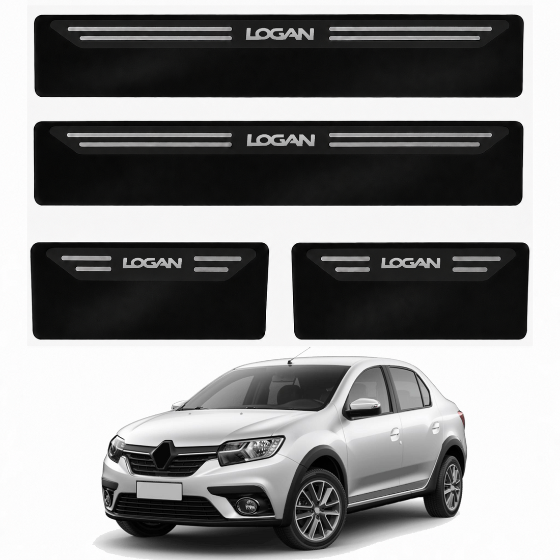 Soleira Black Renault Logan - 1