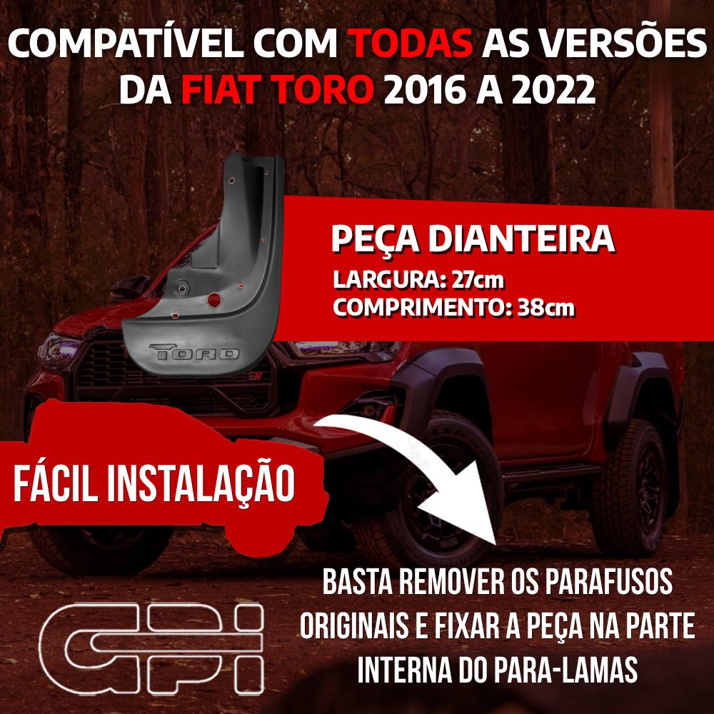Apara Barro Lameira Fiat Toro 2016 a 2023