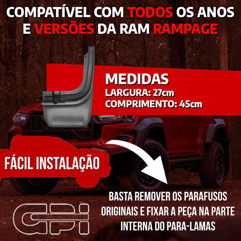 Apara Barro Dianteiro Direito Dodge Rampage