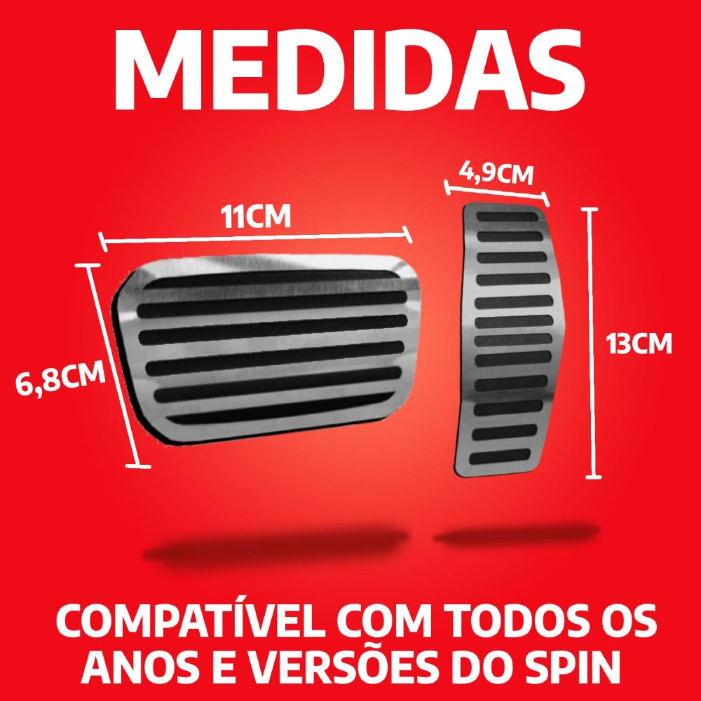 Pedaleira E Soleira At Liso Chevrolet Spin - 1