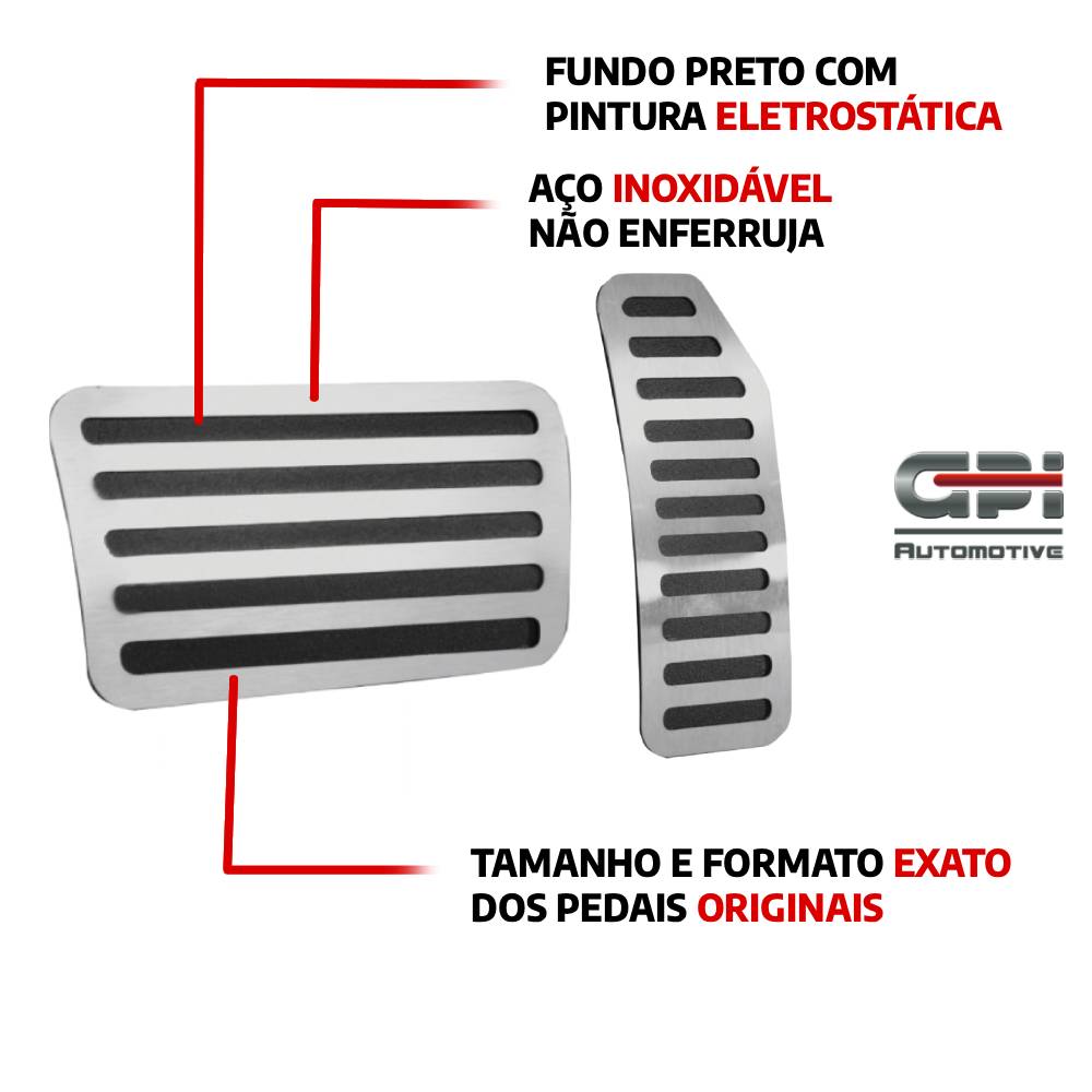 Pedaleira E Soleira At Liso Honda Fit - 1