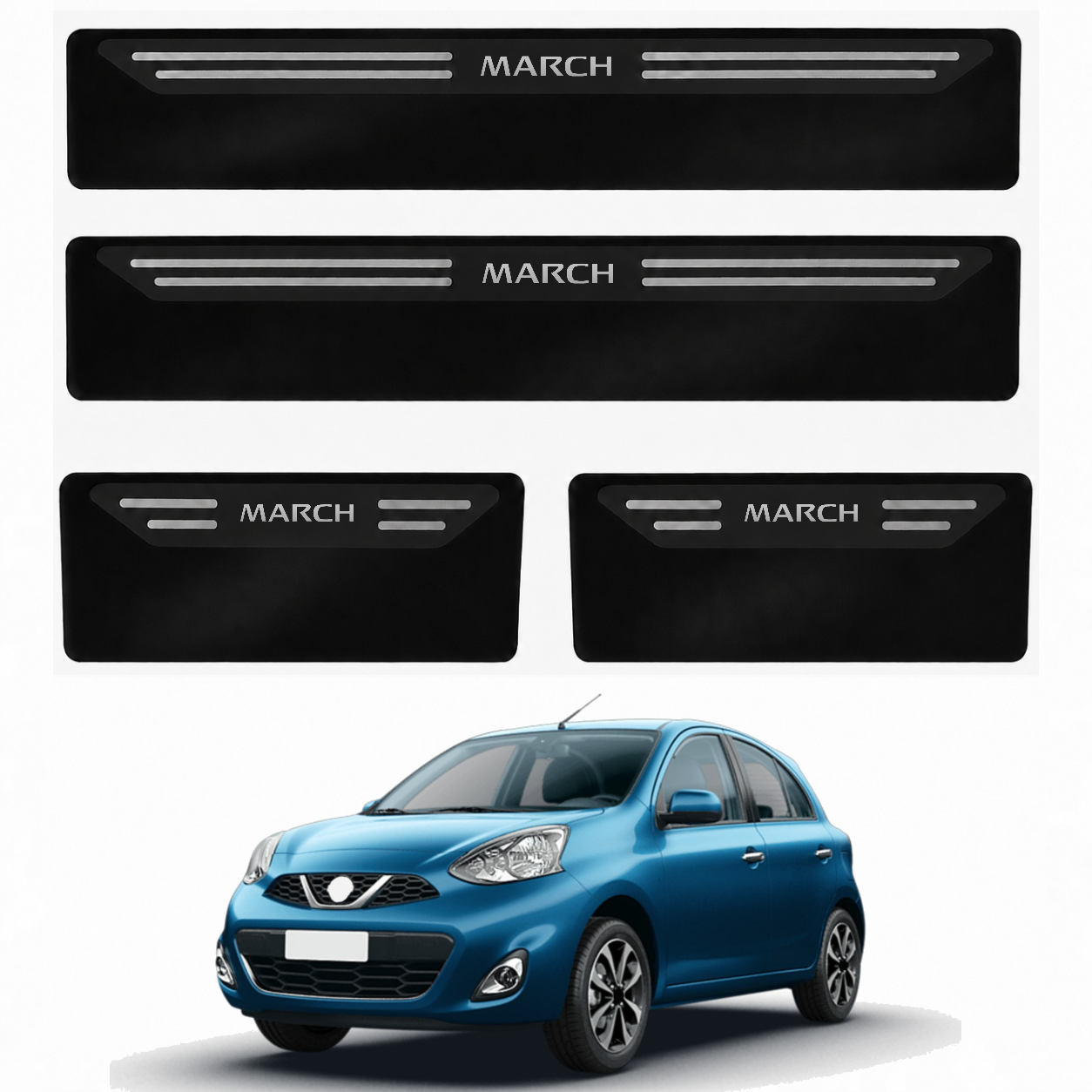 Soleira Black Nissan March - 2