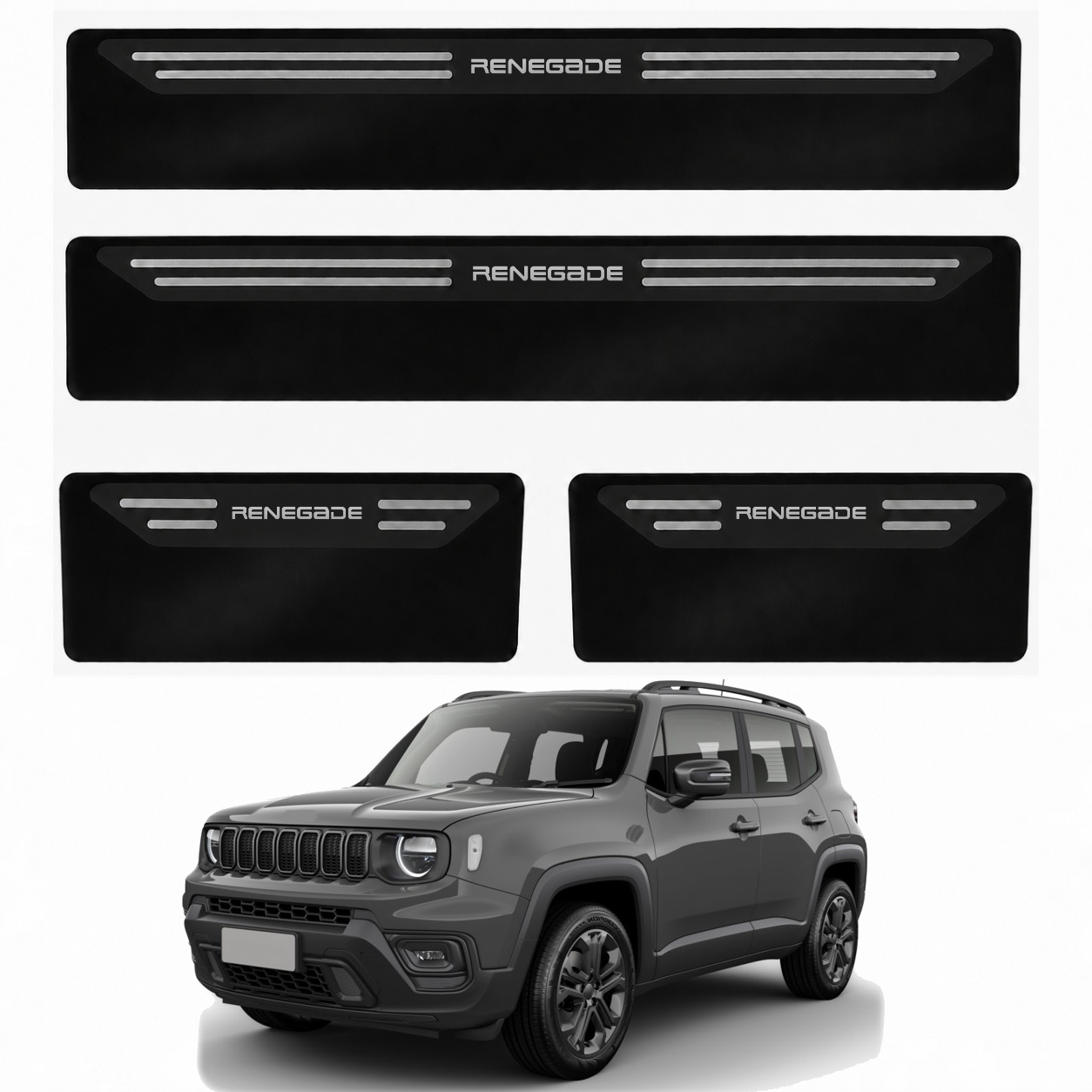 Soleira Black Jeep Renegade - 2