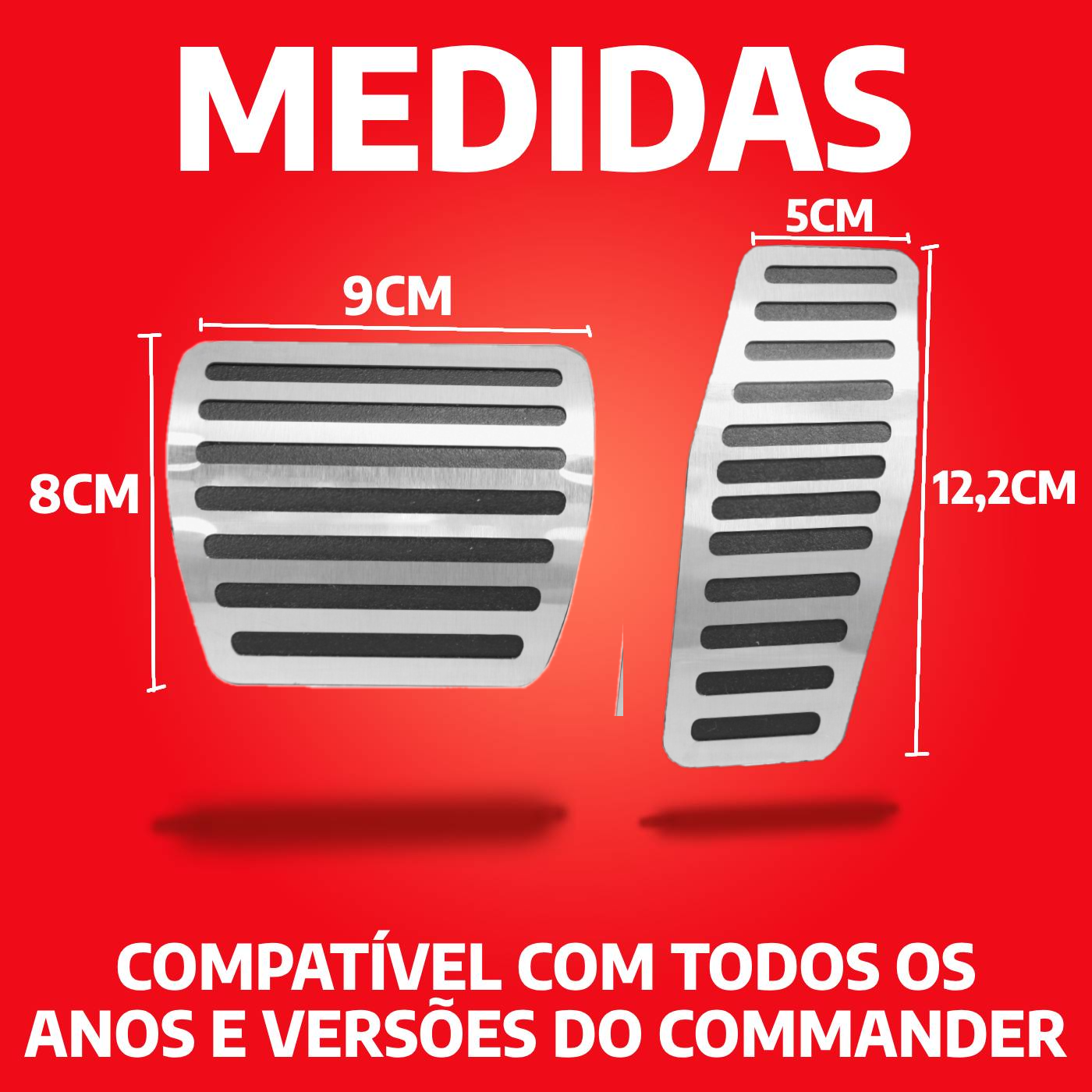 Pedaleira E Soleira At Liso Jeep Commander - 2