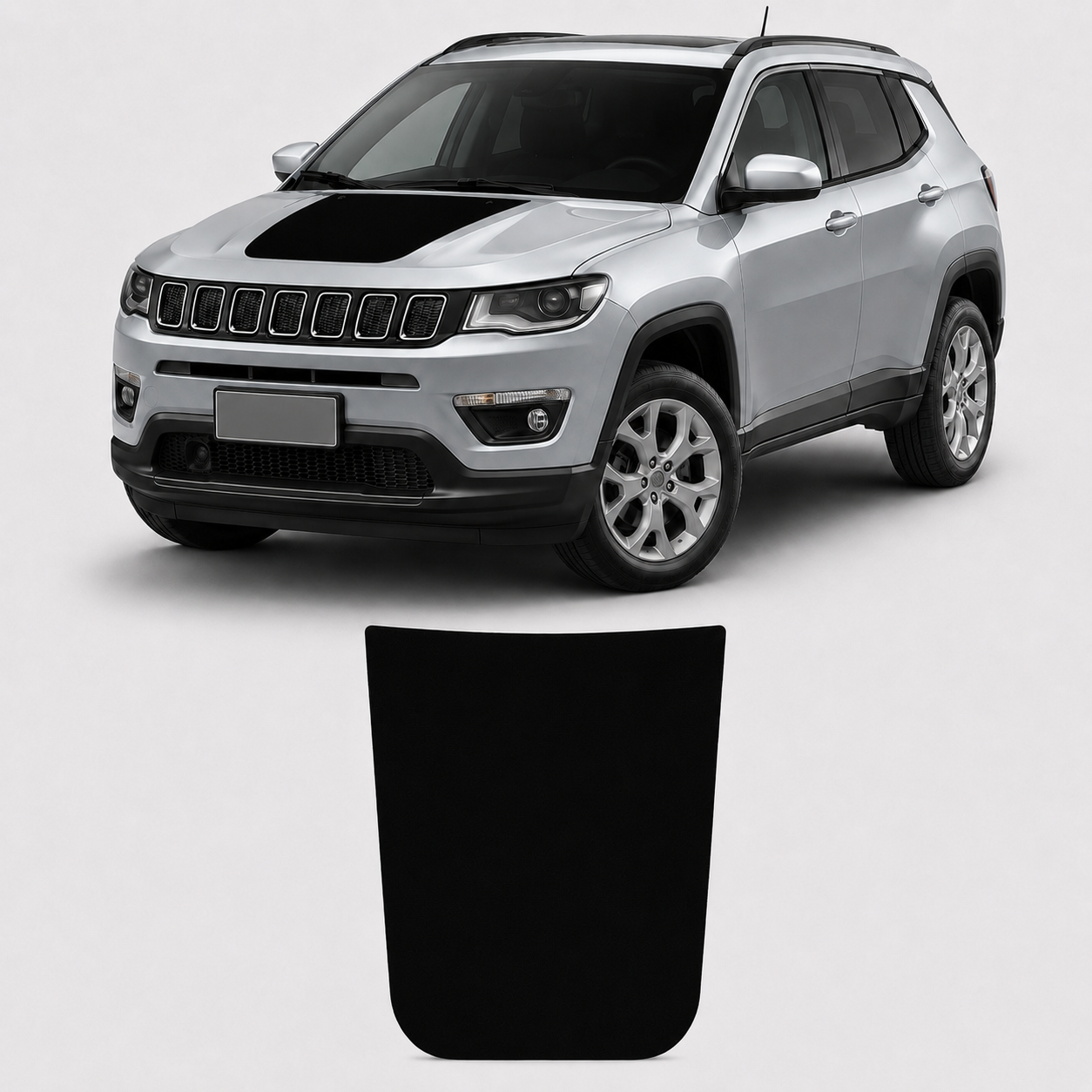 Adesivo para Capô Jeep Compass 2017/2019 Preto Fosco
