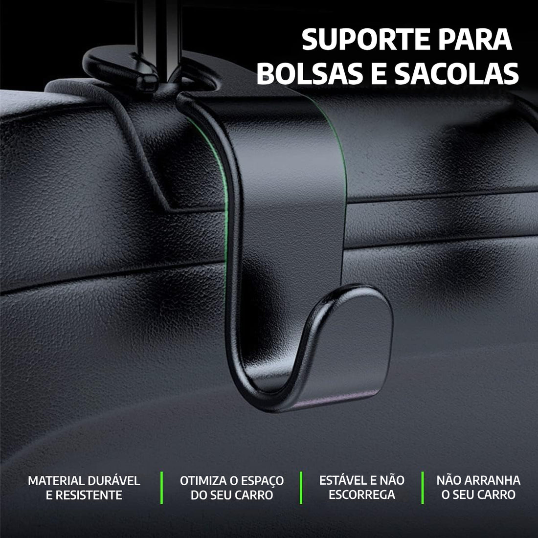 Kit Ganchos Automotivo Pendurar Bolsa