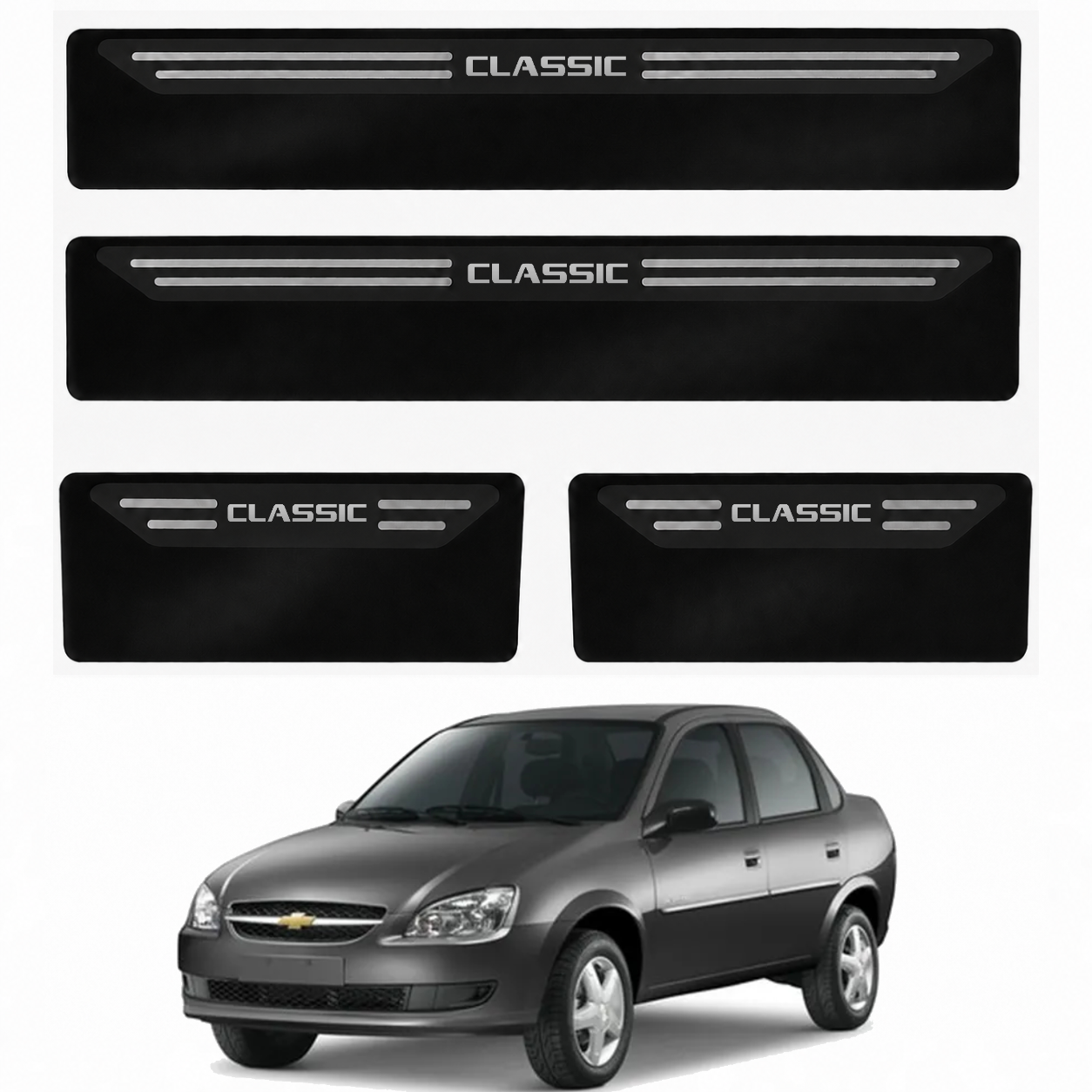 Soleira Black Chevrolet Classic - 2