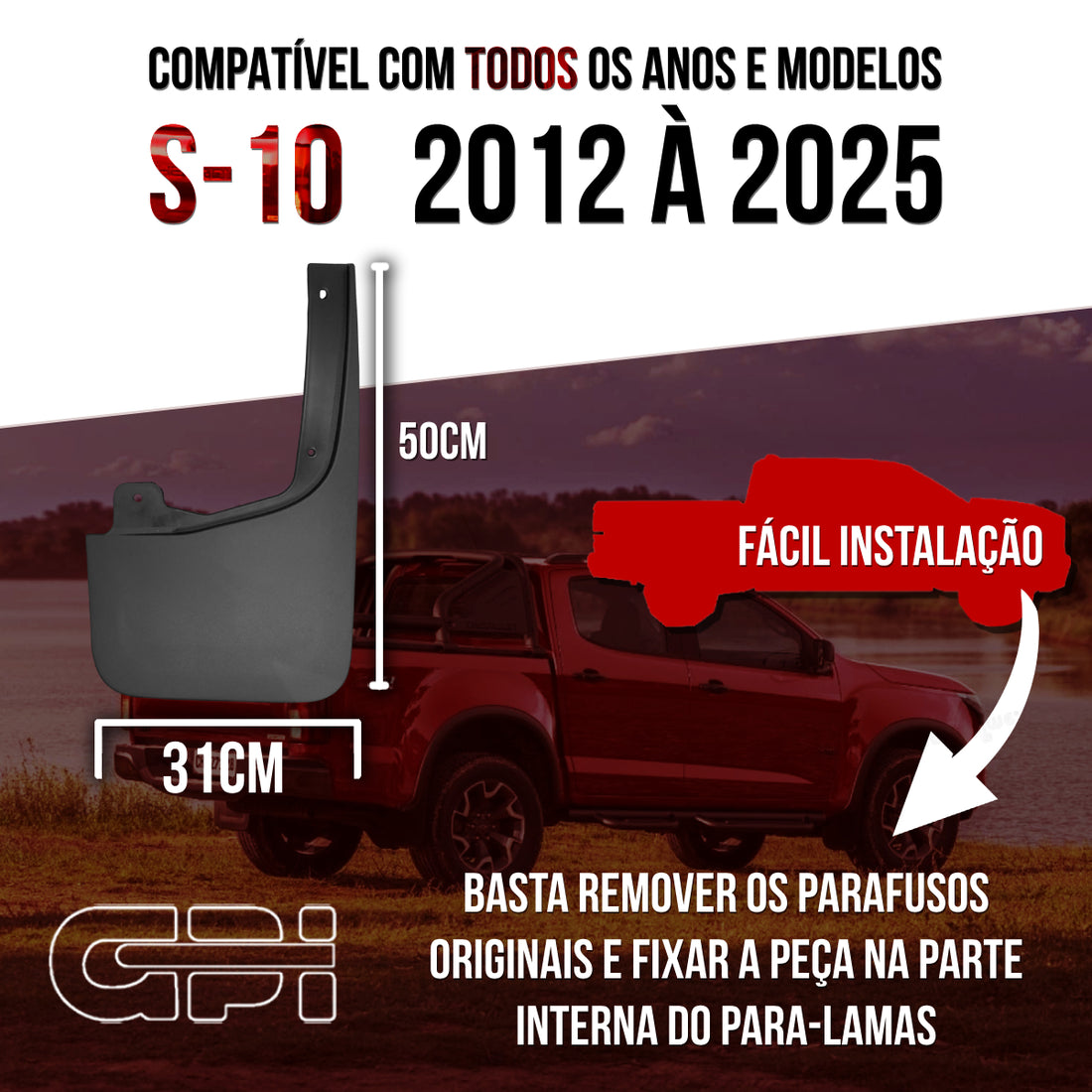 Apara Barro Traseiro Direito Chevrolet S10