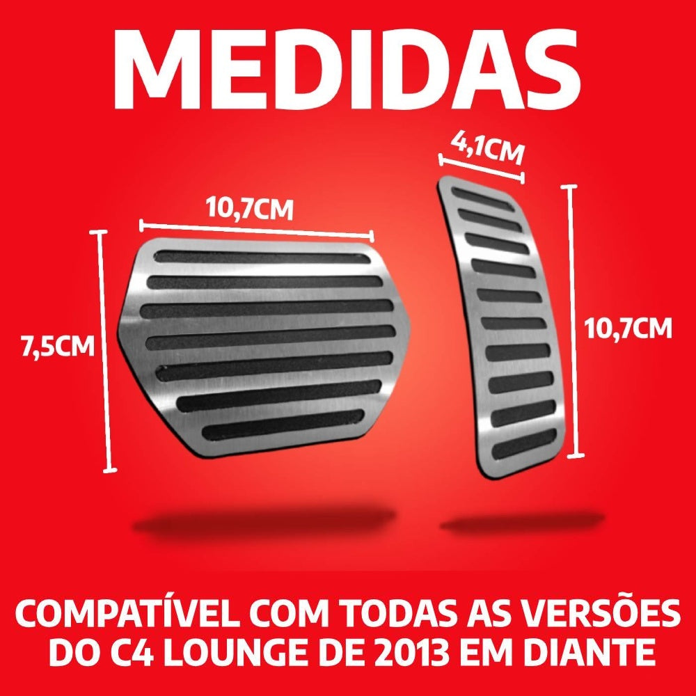 Pedaleira E Soleira At Liso Citroen C4 Lounge - 2