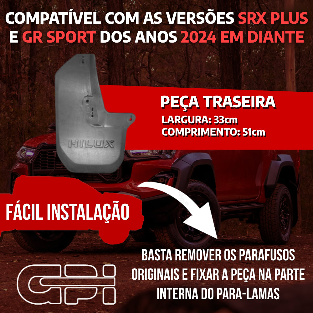 Apara Barro Traseiro Esquerdo Toyota Hilux