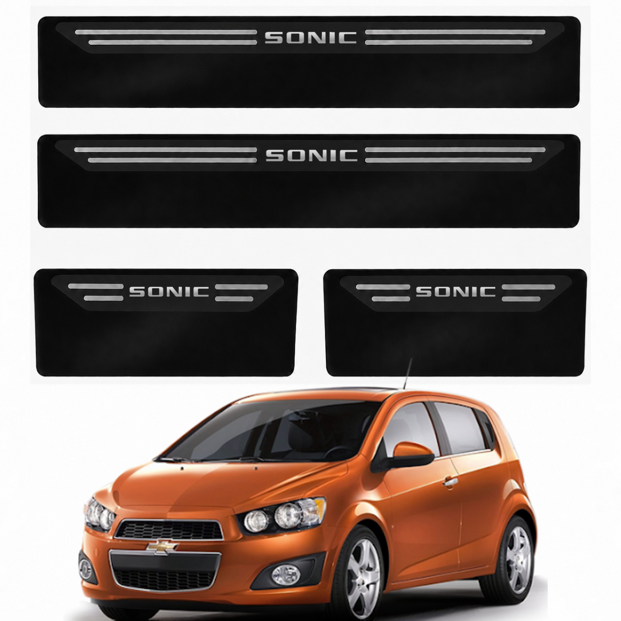 Soleira Black Chevrolet Sonic - 2