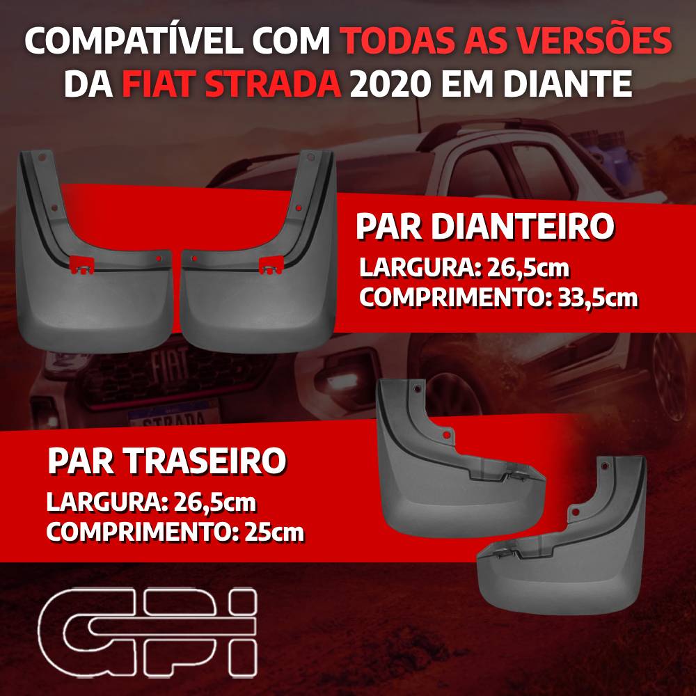 Kit Apara Barro Lameira Fiat Strada 2020/...