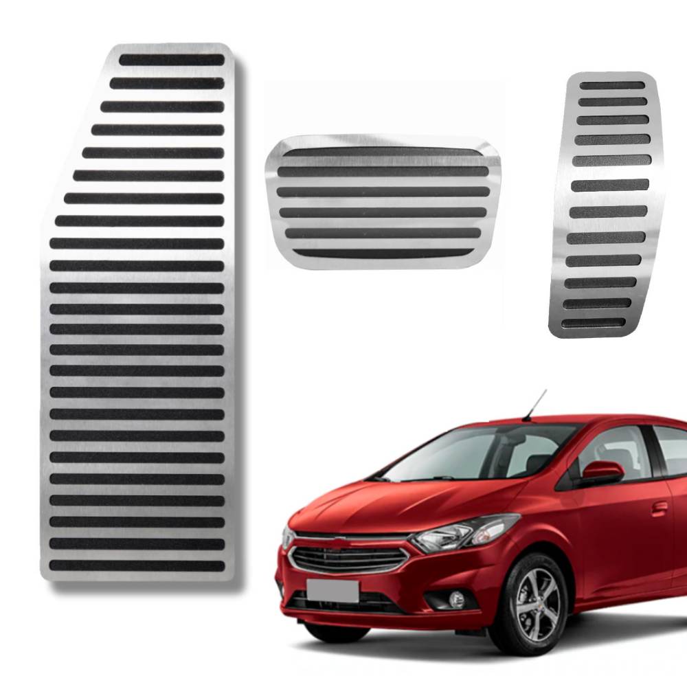 Descanso E Pedaleira Lisa At Chevrolet Onix 2013 A 2019 - 1