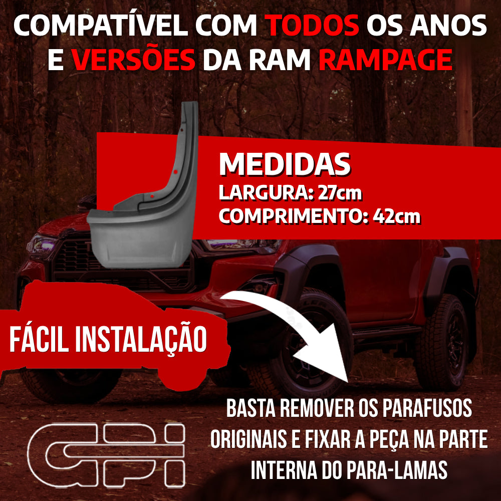 Apara Barro Traseiro Direito Dodge Rampage
