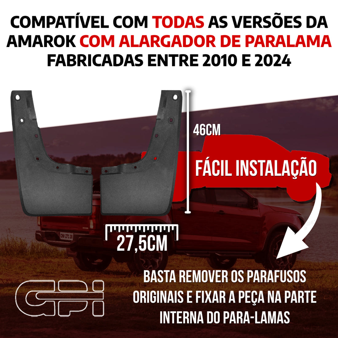 Par Dianteiro Apara Barro Lameira Amarok 2010 A 2023
