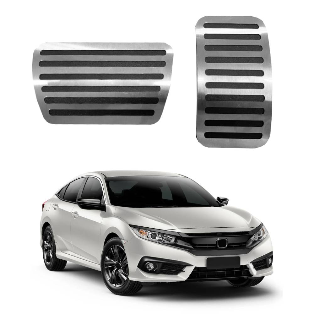 Pedaleira em Aço Inox Honda Civic