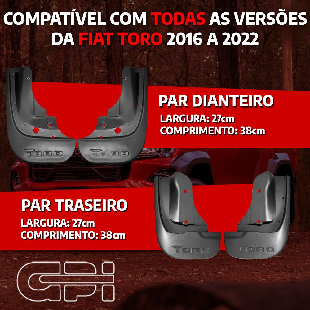 Kit Apara Barro Lameira Fiat Toro 2016 a 2023