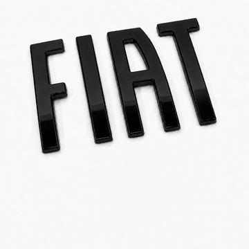 Emblema Fiat Black Piano Grade Cronos Argo e Mobi 2021 Em Diante