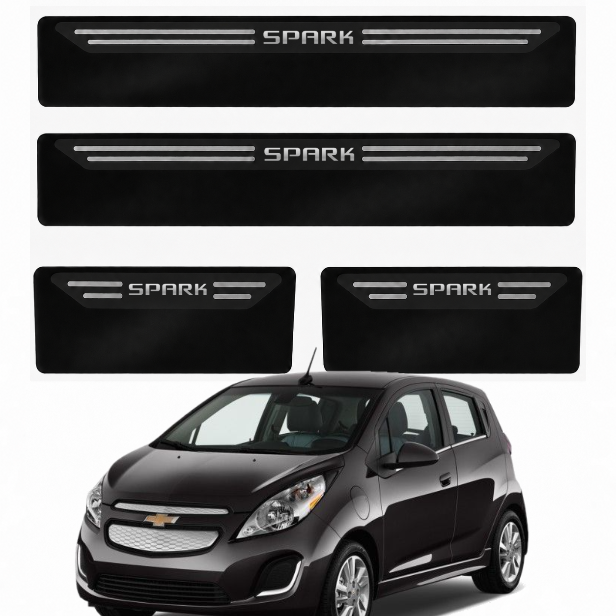 Soleira Black Chevrolet Spark - 2