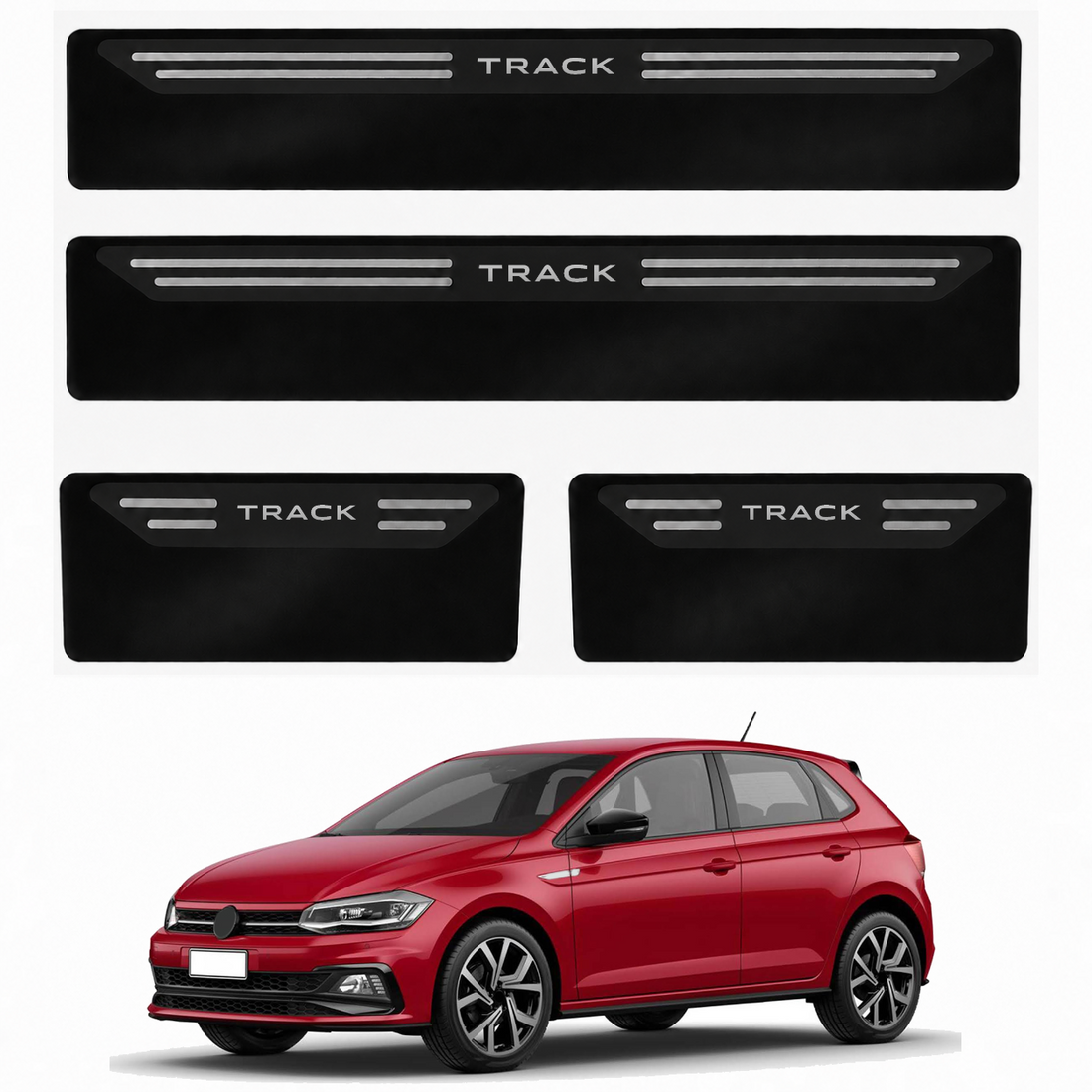 Soleira Black Volkswagen Polo Track - 1