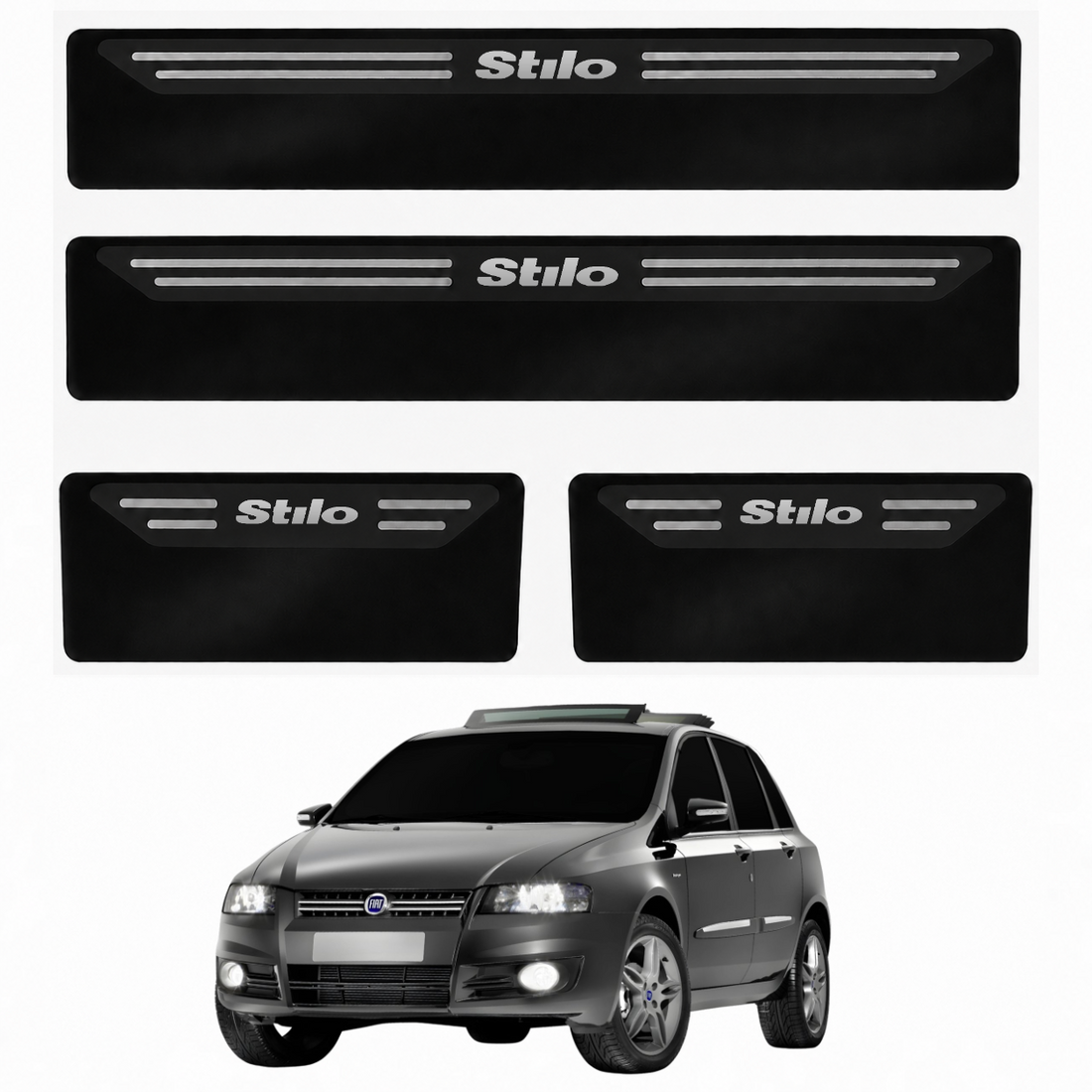 Soleira Black Fiat Stilo - 1