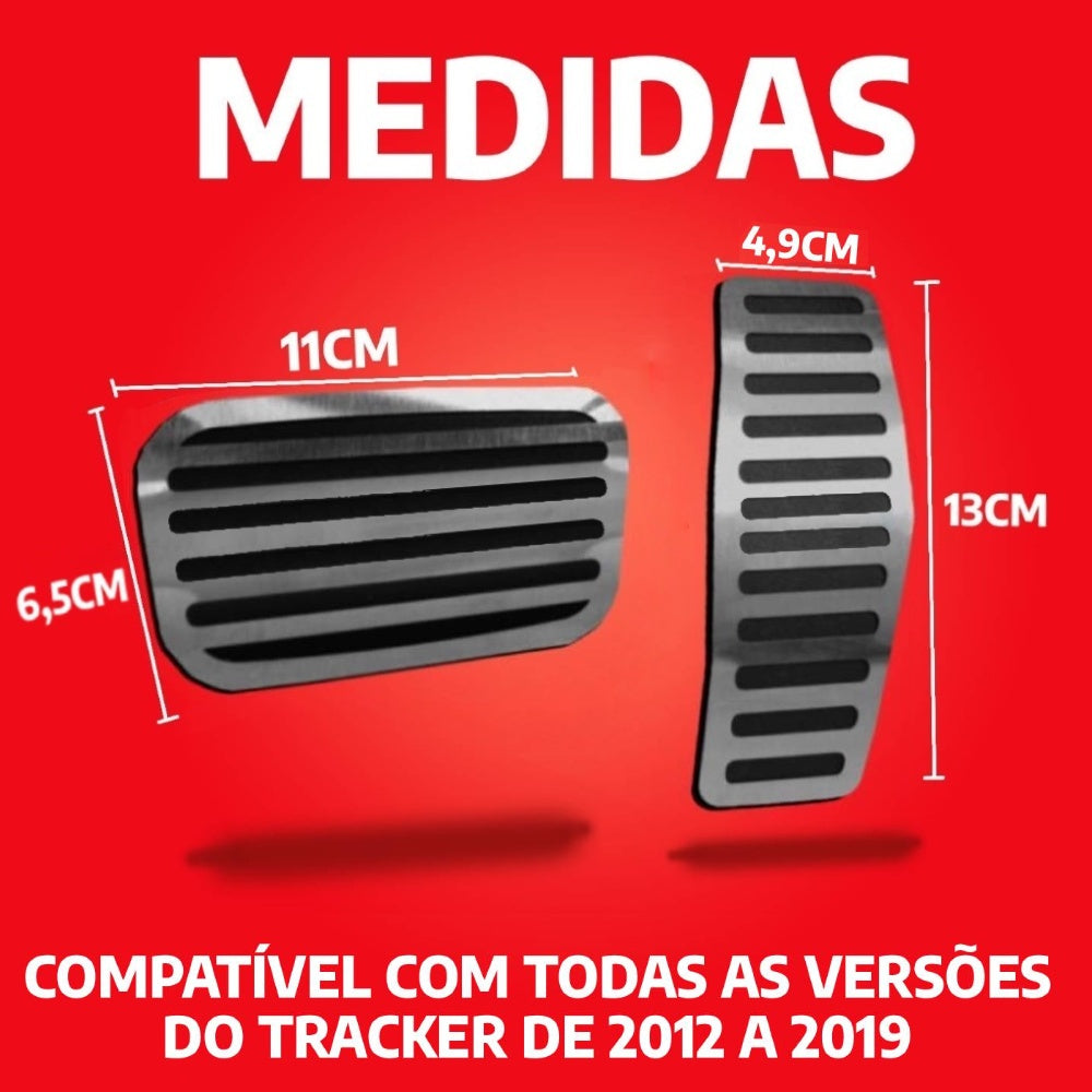 Pedaleira E Soleira At Liso Chevrolet Tracker 2012 A 2019 - 1