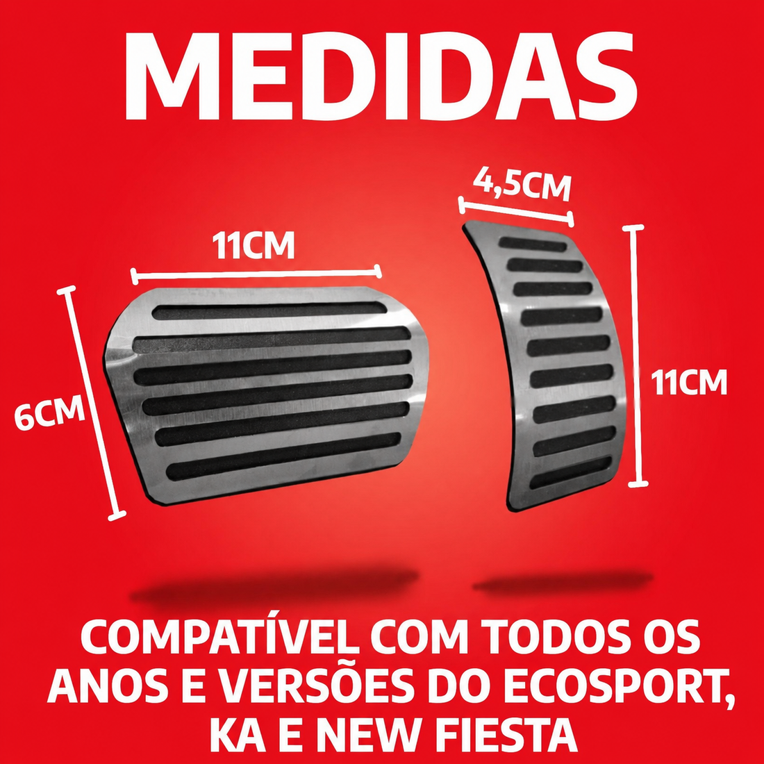 Pedaleira E Soleira At Liso Ford Ecosport - 1