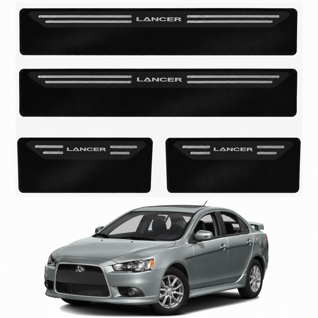 Soleira Black Mitsubishi Lancer - 1