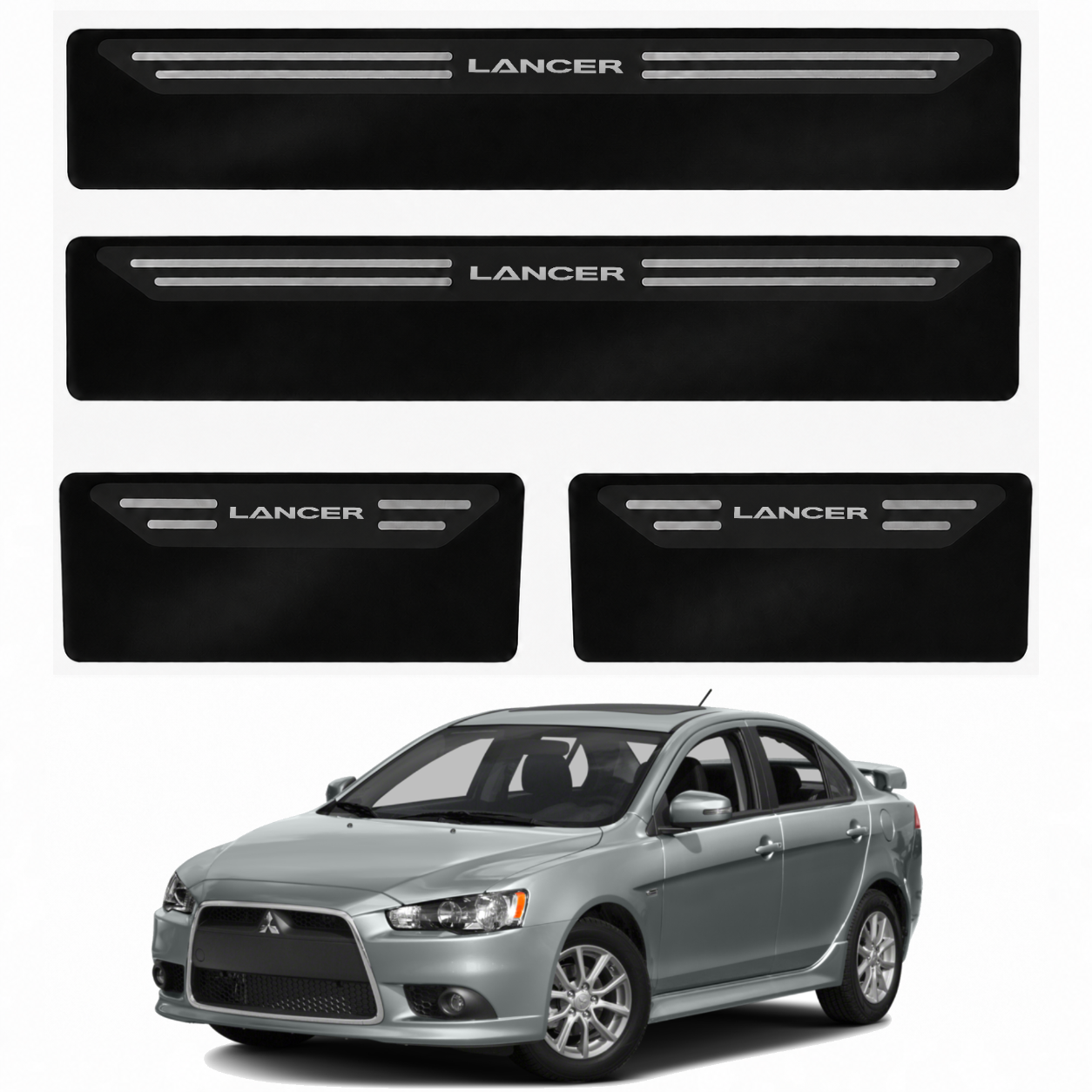 Soleira Black Mitsubishi Lancer - 2