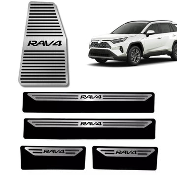 Kit Descanso de pé e soleira em Aço Inox para Toyota RAV4
