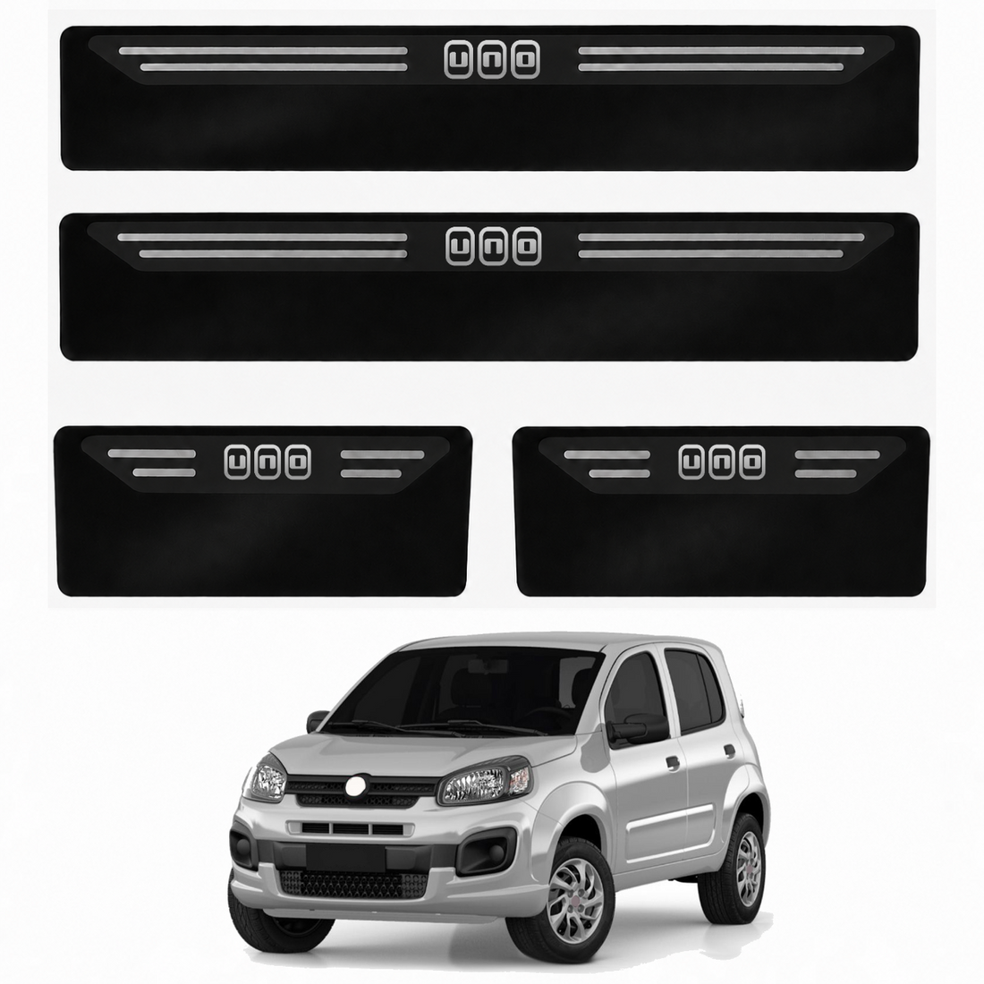 Soleira Black Fiat Uno - 1