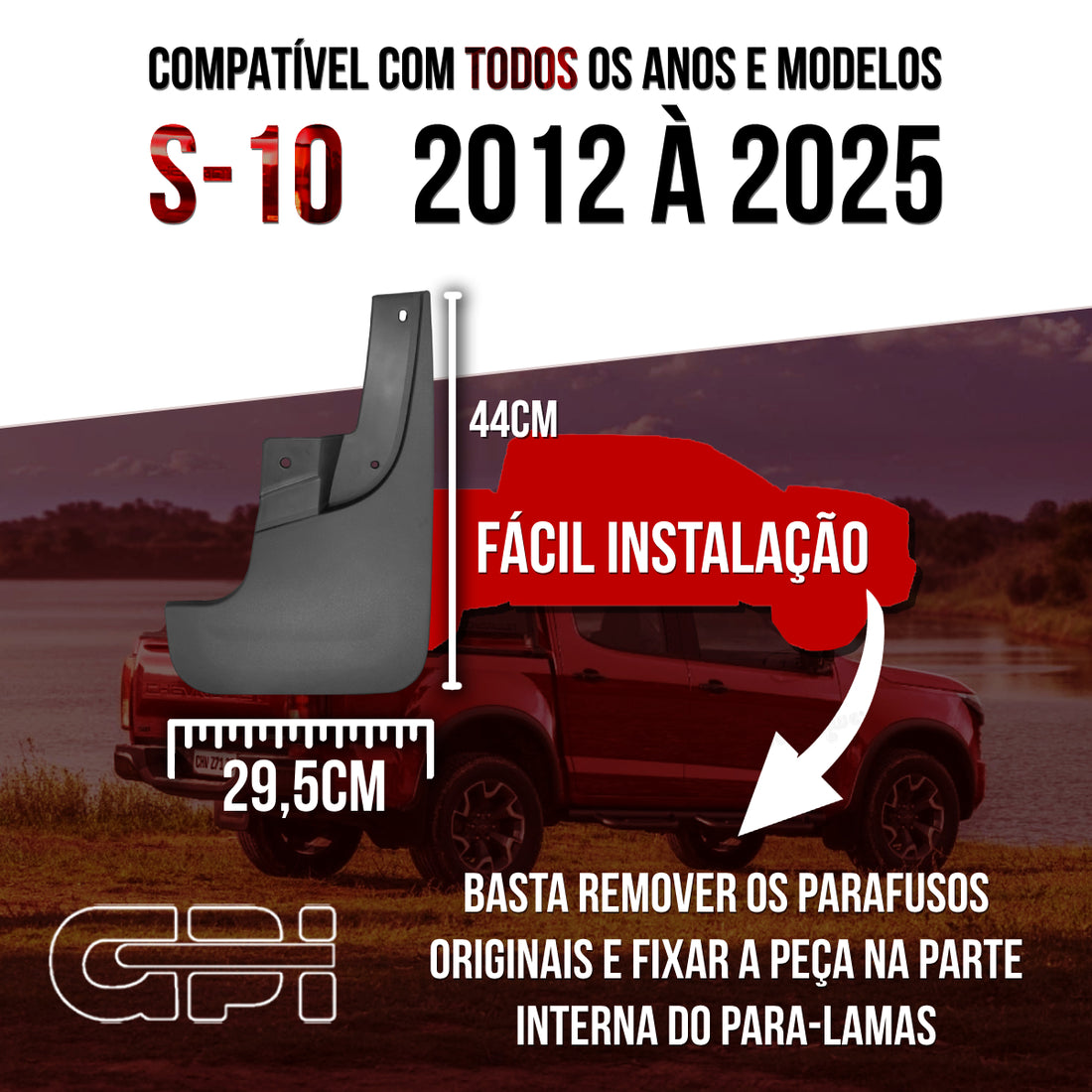 Apara Barro Dianteiro Esquerdo Chevrolet S10