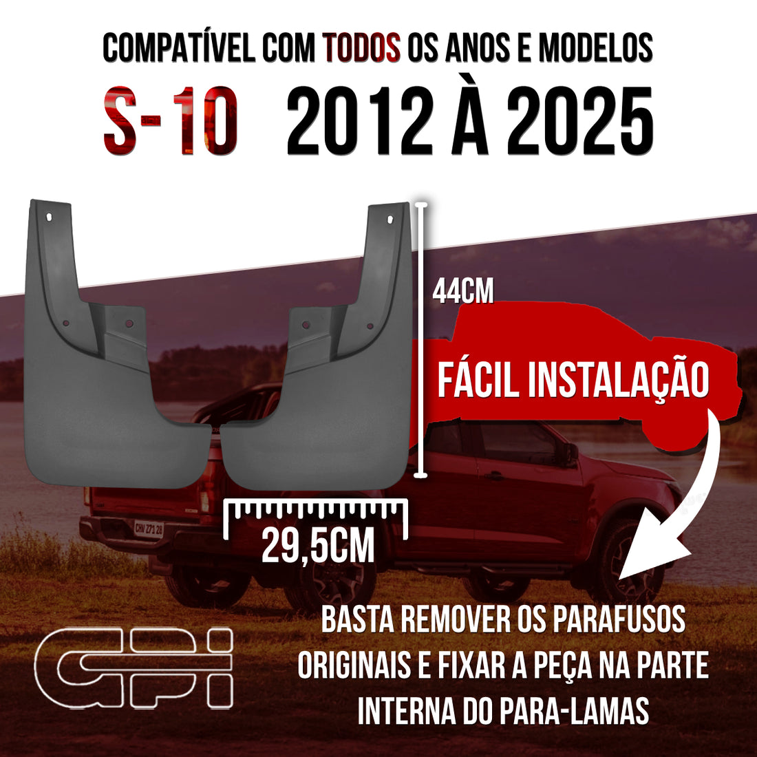 Par Apara Barro Lameira Chevrolet S10