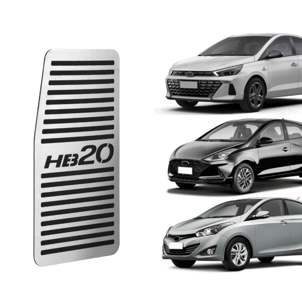 Descanso de pé Em Aço Inox Hyundai Hb20