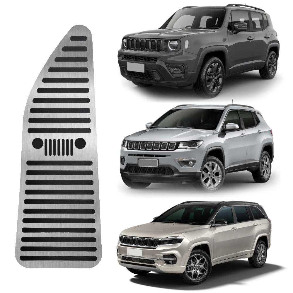 Descanso de pé Em Aço Inox Jeep Renegade / Compass / Commander