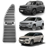 Descanso de pé Em Aço Inox Jeep Renegade / Compass / Commander