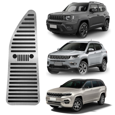 Descanso de pé Em Aço Inox Jeep Renegade / Compass / Commander