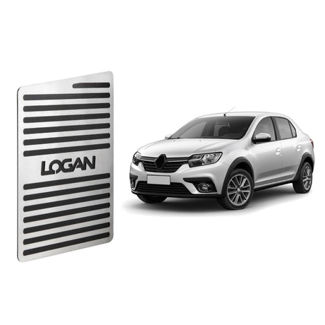 Descanso de pé em aço inox Renault Logan 2014/...