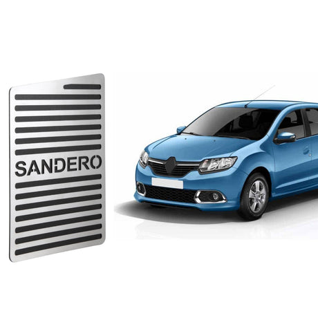 Descanso de pé em aço inox Renault Sandero 2014/...