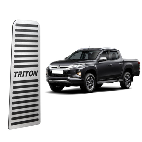 Descanso de pé em aço inox Mitsubishi L200 Triton 2017/...