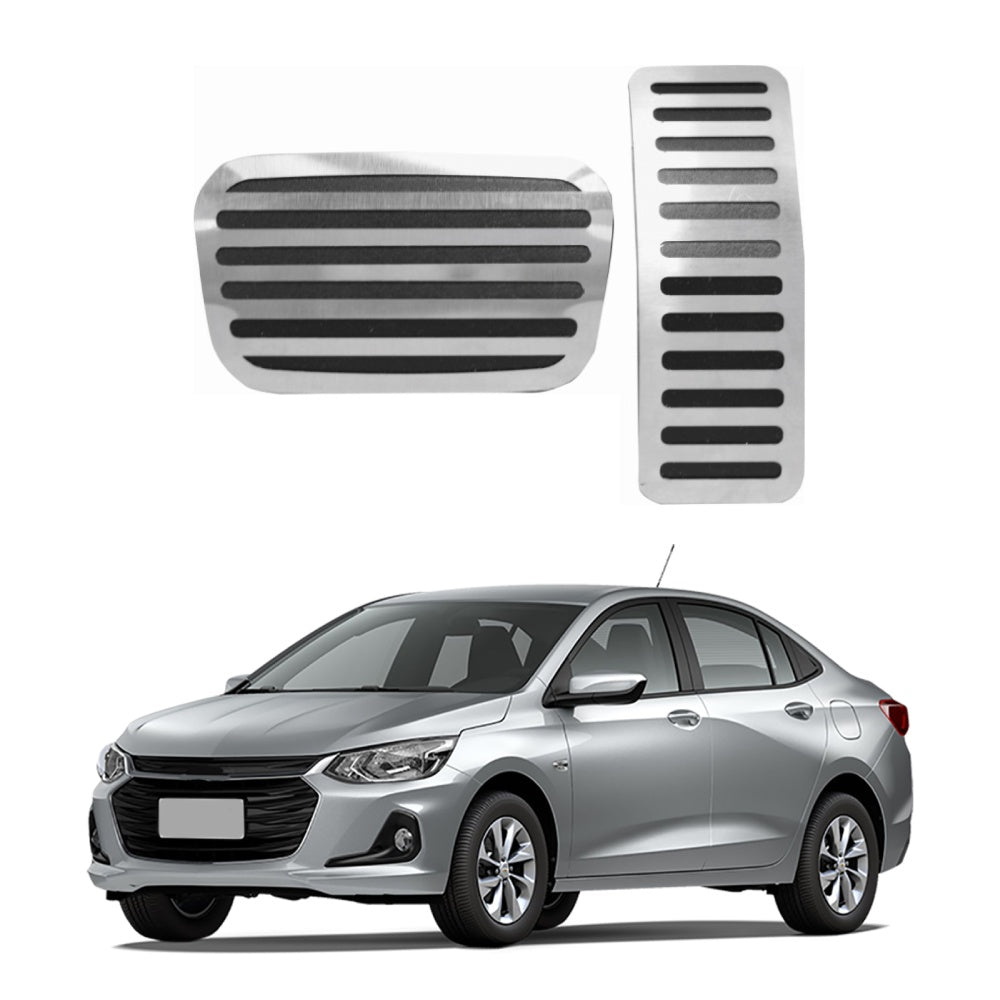Descanso E Pedaleira Lisa At Chevrolet Onix Turbo 2020 Em Diante - 2