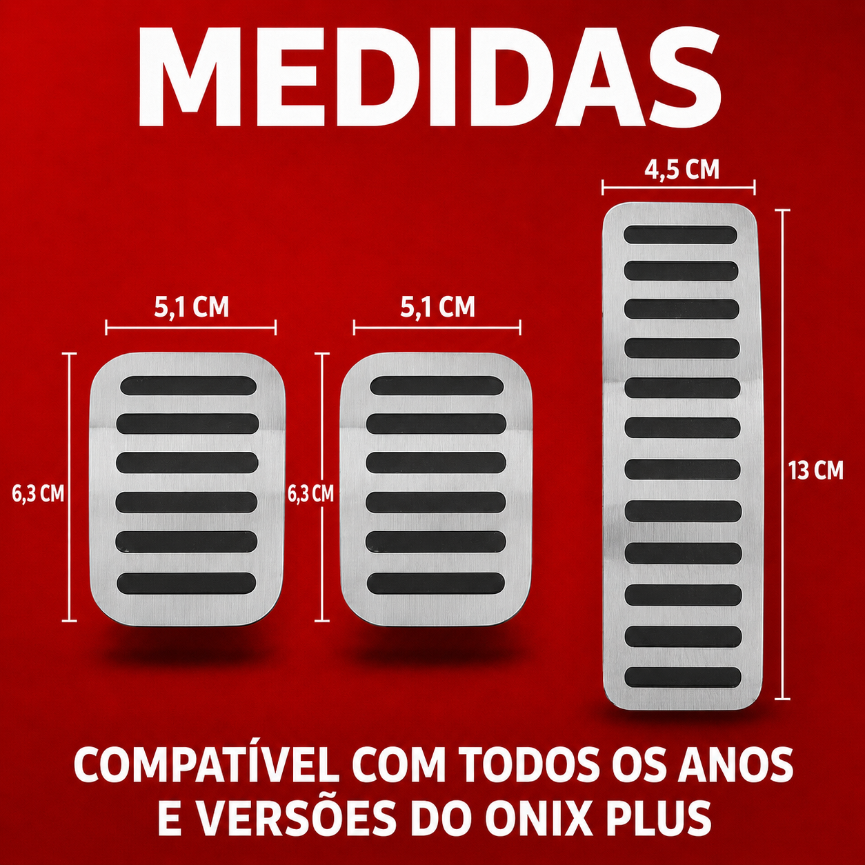 Pedaleira E Soleira Mt Liso Chevrolet Onix Plus - 3