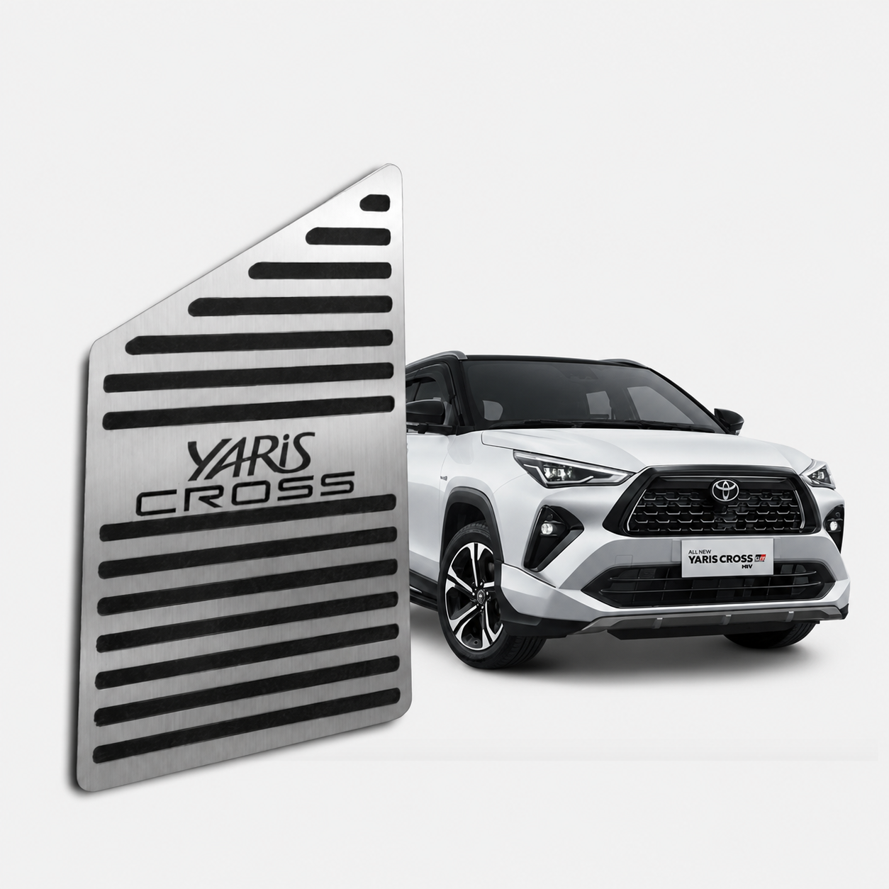Descanso de Pé em Aço Inox Toyota Yaris Cross