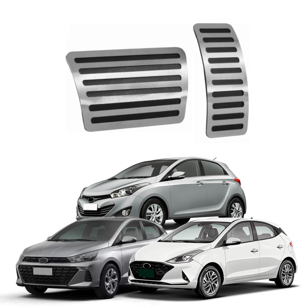 Pedaleira em Aço Inox Hyundai HB20X