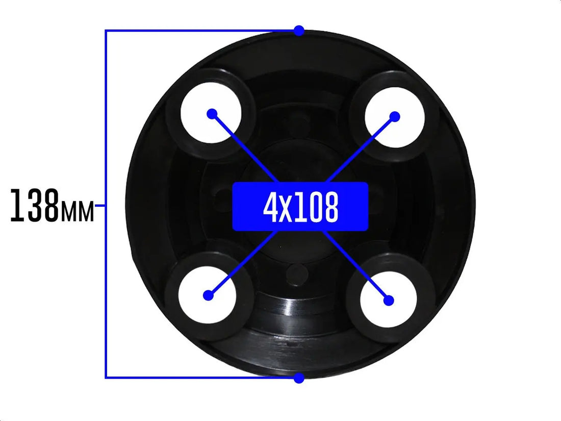 Kit Calotinhas new black Citroen C3 C4 Todos modelos Aro 13, 14 e 15 - Emblema Preto