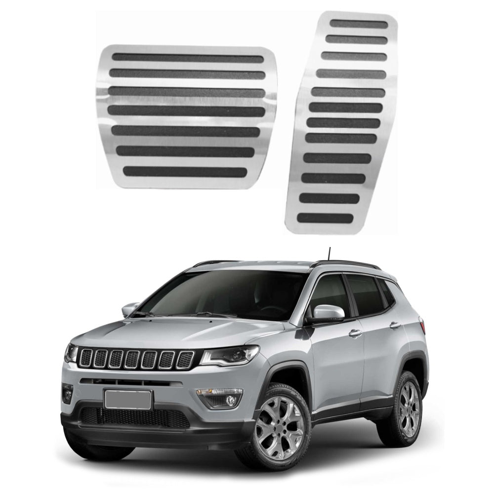 Pedaleira em Aço Inox Jeep Compass