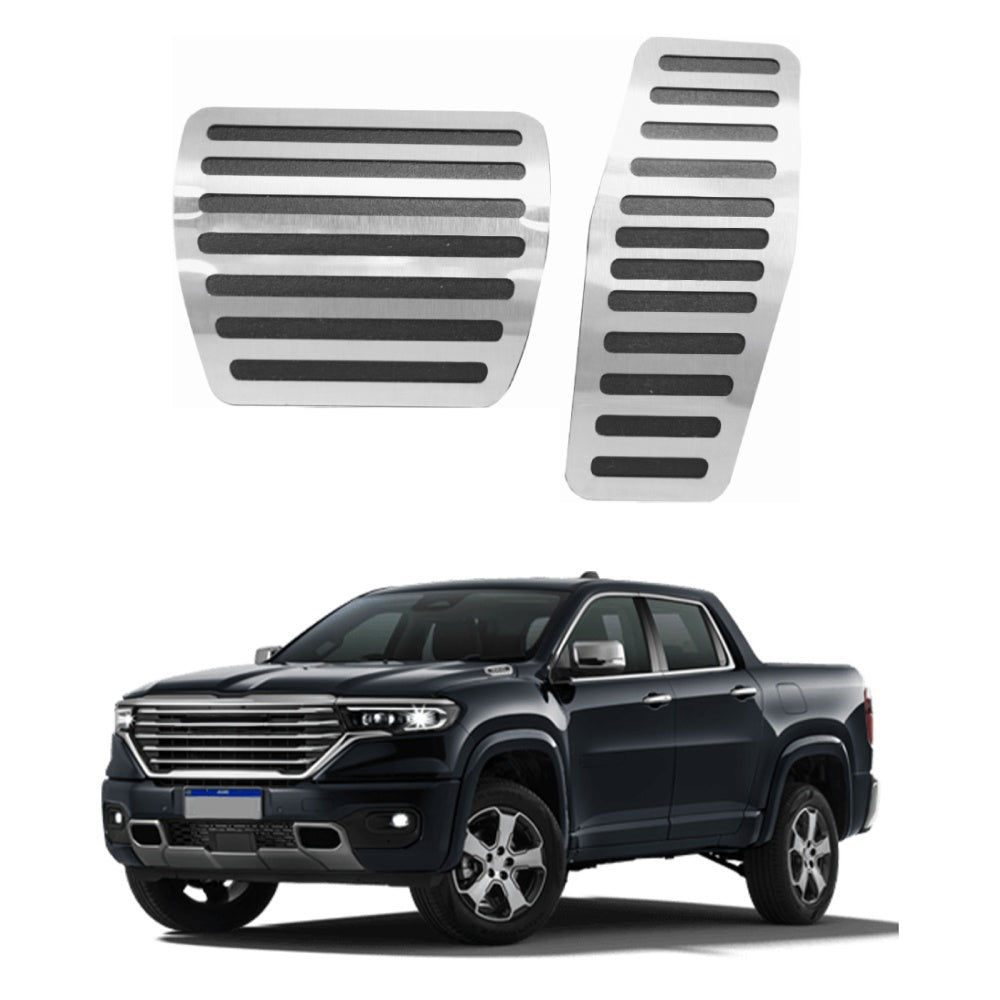 Pedaleira em Aço Inox Dodge Rampage